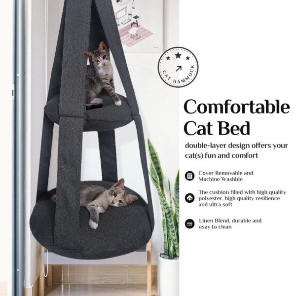 Cat Hammock - Comfortable and Durable Hanging Kitty Hammock - Image 2