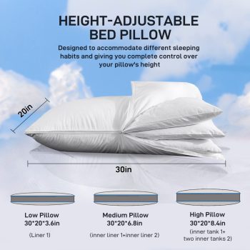 adjustable bed pillows 399