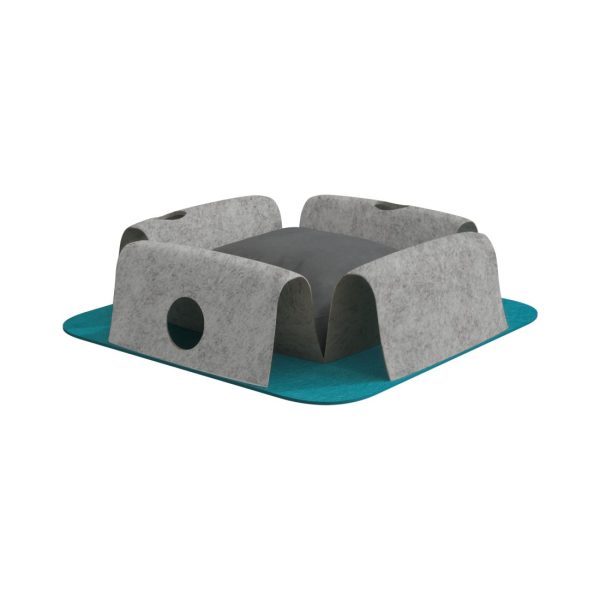 2-in-1 Cat Tunnel Bed with Play Nest Cave Tunnels for Cats & Kittens - Image 14