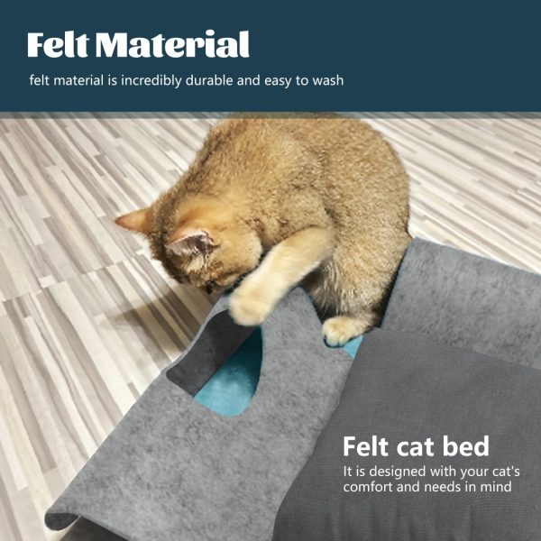 2-in-1 Cat Tunnel Bed with Play Nest Cave Tunnels for Cats & Kittens - Image 5