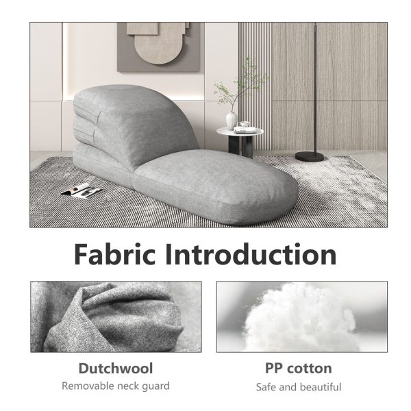 Giant Lazy Floor Sofa Bed for Adults - Adjustable Fold Out Futon Couch - Image 2