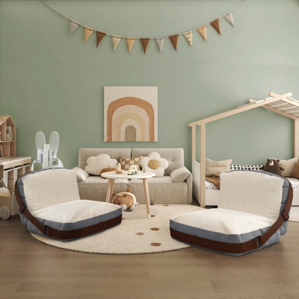 Kids Floor Sofa Chair Comfy Couch Sleeper for Bedroom - Image 7