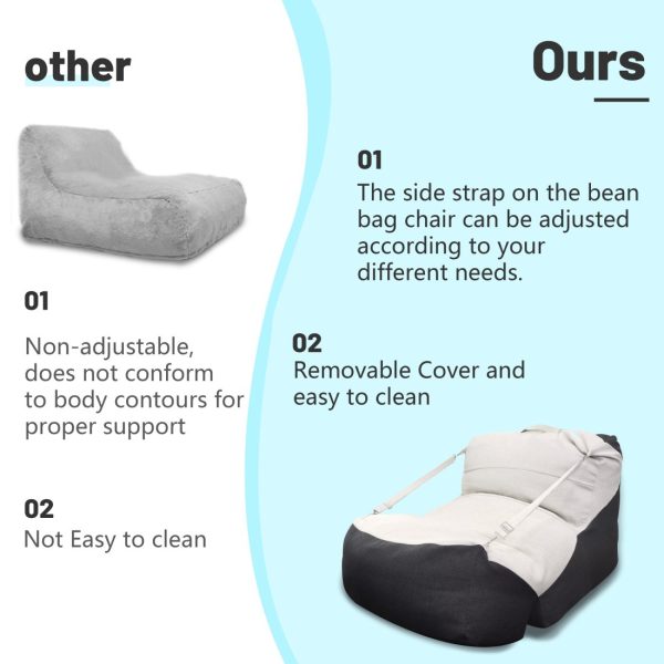 Adjustable Lazy Floor Sofa Bed for Adults with Great Back Support - Image 11