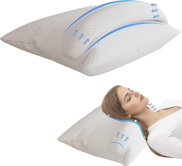 Cervical Pillow for Neck Pain Relief, Side Sleeper Pillow - Image 13
