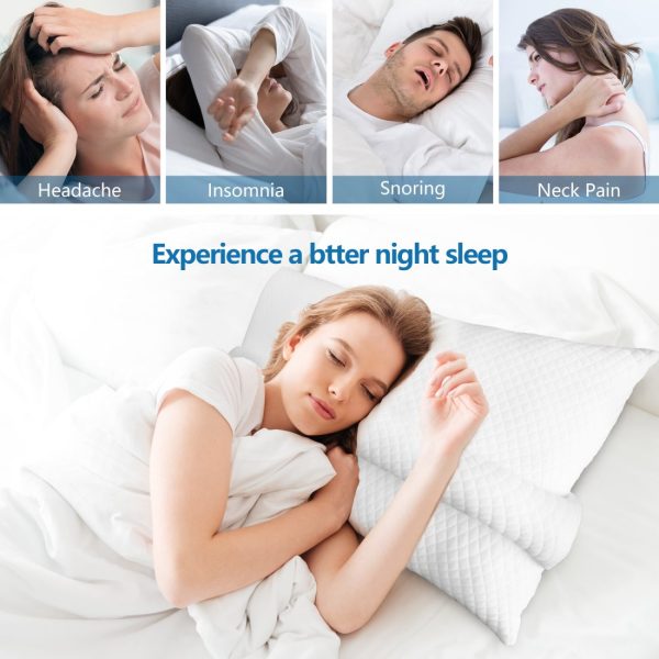Cervical Pillow for Neck Pain Relief, Side Sleeper Pillow - Image 2