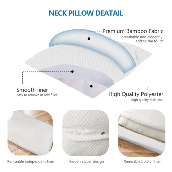 Cervical Pillow for Neck Pain Relief, Side Sleeper Pillow - Image 5
