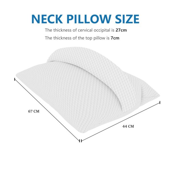 Cervical Pillow for Neck Pain Relief, Side Sleeper Pillow - Image 11