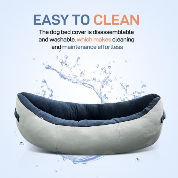 Anxiety-Relief Cat Bed for Small/Medium Pets - Cozy, Washable - Image 9