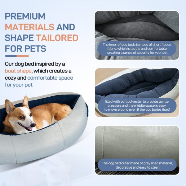 Anxiety-Relief Cat Bed for Small/Medium Pets - Cozy, Washable - Image 12
