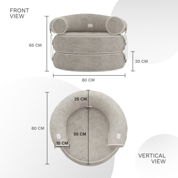 Lazy Floor Sofa Chair for Bedroom Living Room Balcony - Image 4