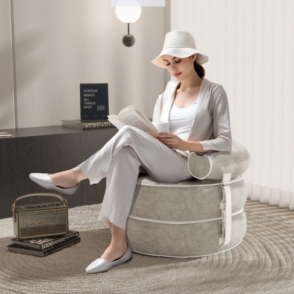 Lazy Floor Sofa Chair for Bedroom Living Room Balcony - Image 15
