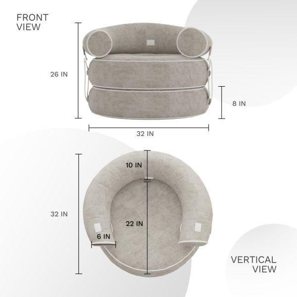 Lazy Floor Sofa Chair for Bedroom Living Room Balcony - Image 5