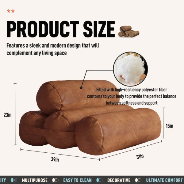 Adjustable Lazy Floor Sofa Bed: Comfort for Living Rooms, Balconies - Image 3