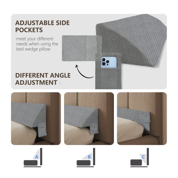 Headboard Pillow Gap Filler - Triangle Bloster Wedge - Image 14