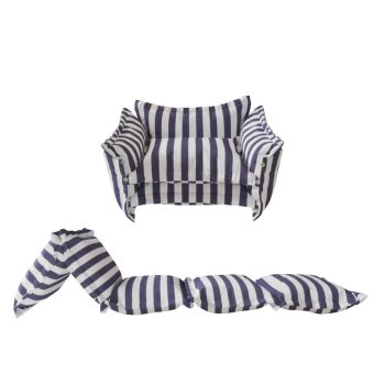 Foldable Kids Sofa Couch Upholstered 2 in 1 Flip Open Seat