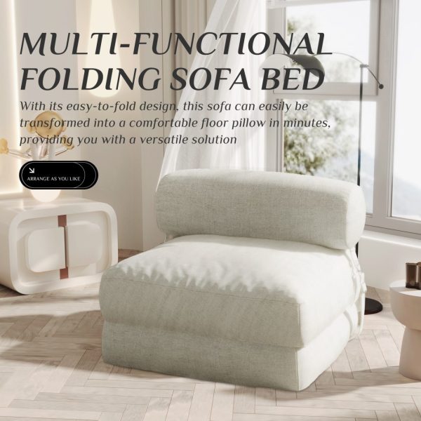 Folding Floor Sofa Bed with Filling, Sleeper Guest Couch - Image 9