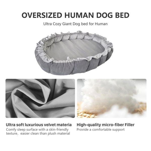 Giant Dog Beds for Adult Humans Large Floor Bed Mattress - Image 13