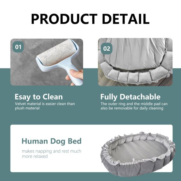 Giant Dog Beds for Adult Humans Large Floor Bed Mattress - Image 16