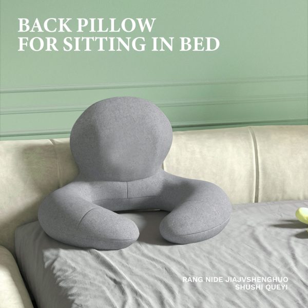 Bed Reading Pillow with Arms, Side Sleeper Pillow for Reading - Image 4