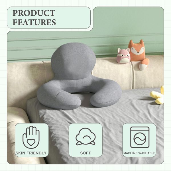 Bed Reading Pillow with Arms, Side Sleeper Pillow for Reading - Image 2