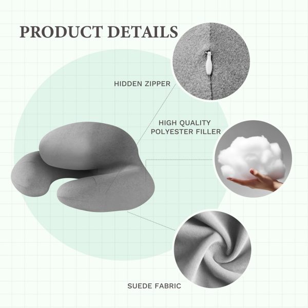 Bed Reading Pillow with Arms, Side Sleeper Pillow for Reading - Image 10