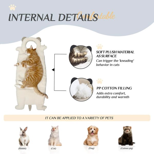 Soft Plush Cat Sling Carrier for Traveling & Shopping - Image 3