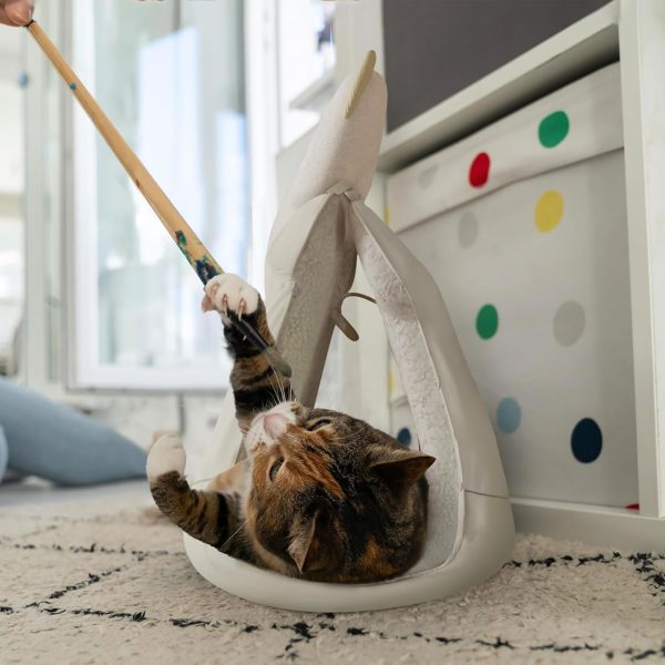 Soft Plush Cat Sling Carrier for Traveling & Shopping - Image 7