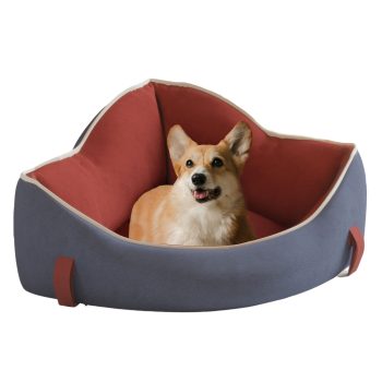 Calming Pet Bed for Small to Medium Pets with Non-Slip Bottom