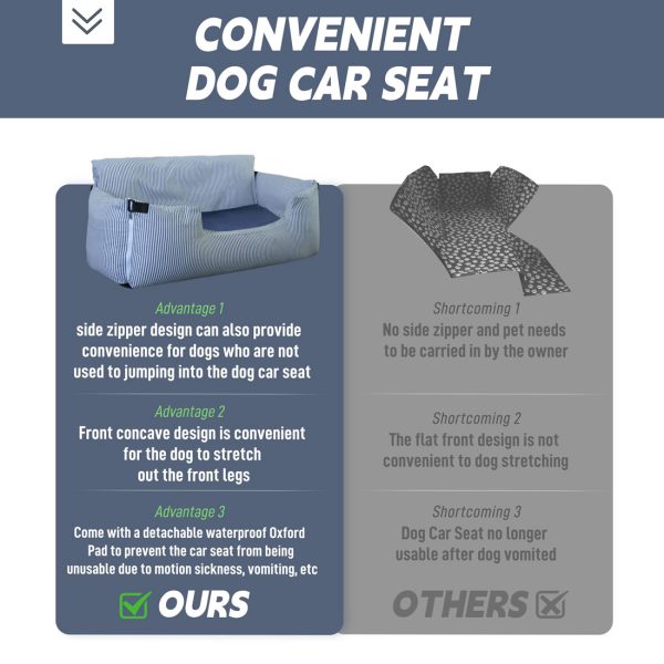 Pet Travel Booster Seat for Dogs with Waterproof Pad - Image 10