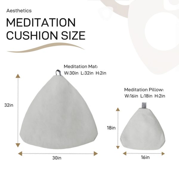 Comfortable Meditation Cushion Set for Mindfulness and Yoga Practice - Image 7