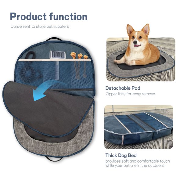 Portable Outdoor Travel Dog Bed Waterproof Dog Travel Bag - Image 11