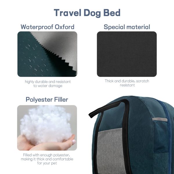 Portable Outdoor Travel Dog Bed Waterproof Dog Travel Bag - Image 7