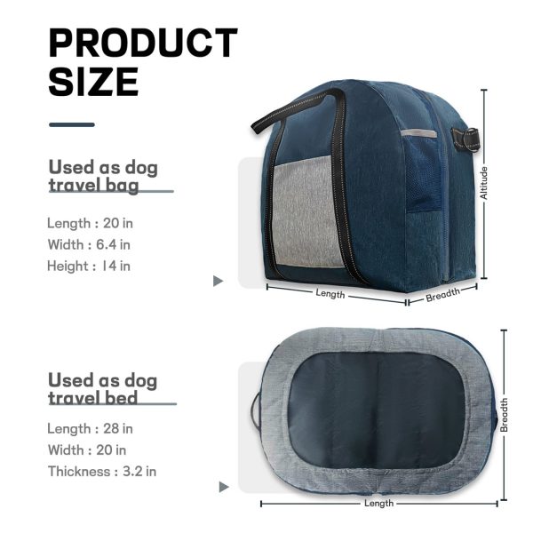Portable Outdoor Travel Dog Bed Waterproof Dog Travel Bag - Image 10