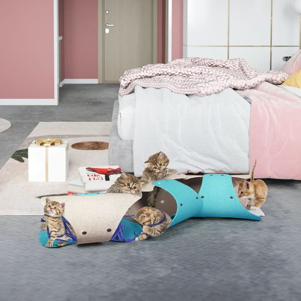 Indoor Cat Play Tunnel - Interactive Fun Toy for Cats - Image 2