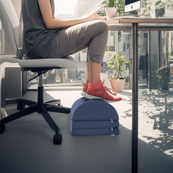 Adjustable Foot Rest for Pain Relief - Office Desk Stool - Image 15