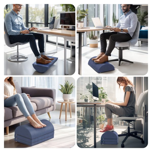 Adjustable Foot Rest for Pain Relief - Office Desk Stool - Image 2