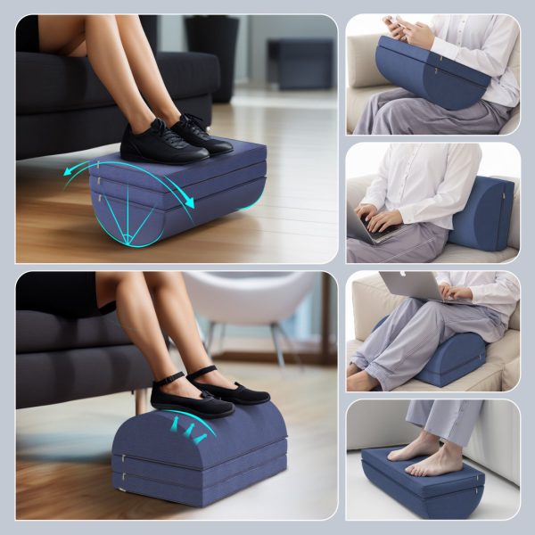 Adjustable Foot Rest for Pain Relief - Office Desk Stool - Image 4