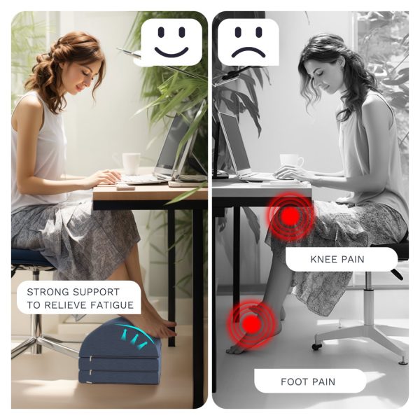 Adjustable Foot Rest for Pain Relief - Office Desk Stool - Image 10