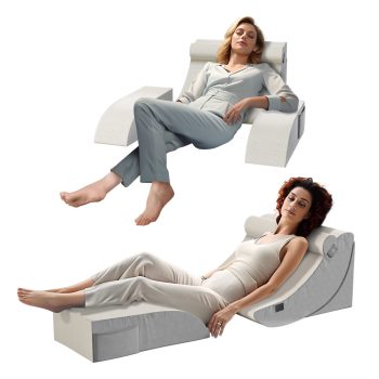Bed Wedge Pillow Set for Surgery Recovery, Neck and Back Support