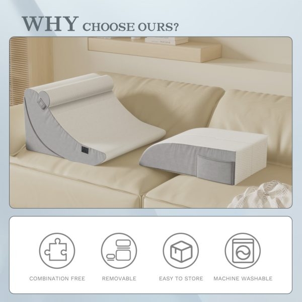 Bed Wedge Pillow Set for Surgery Recovery, Neck and Back Support - Image 9