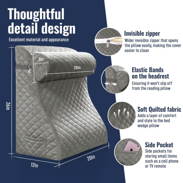 Adjustable Wedge Support Pillow - Ergonomic Sleeping Pillow - Image 3
