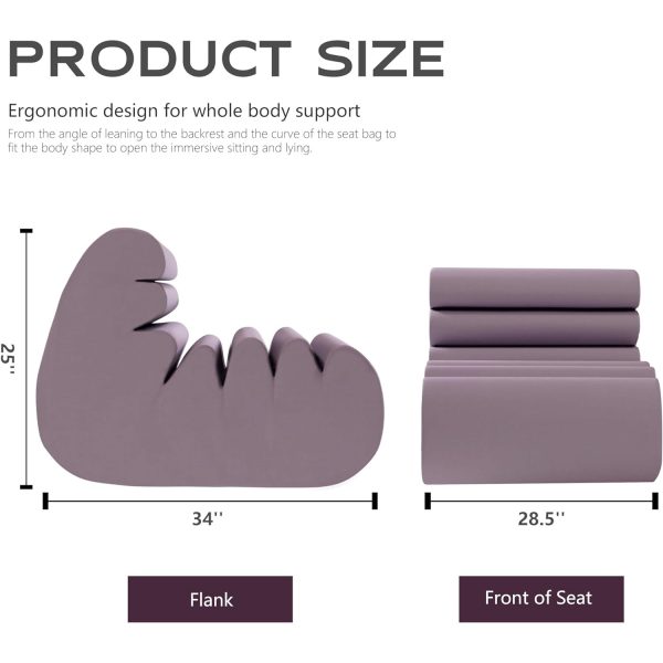 Fireside Bean Bag Chairs: Comfy Single Couch For Reading - Image 12