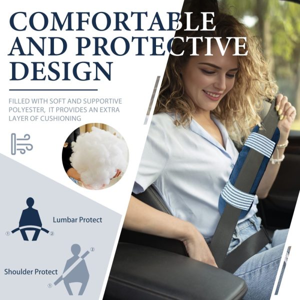 Car Seat Belt Protector Pad, Soft Seatbelt Cover for Shoulder Cushion - Image 5
