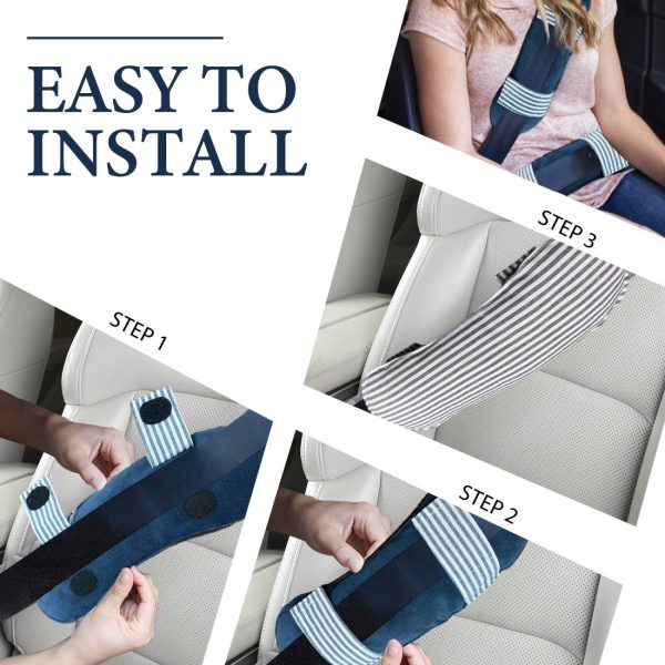 Car Seat Belt Protector Pad, Soft Seatbelt Cover for Shoulder Cushion - Image 7