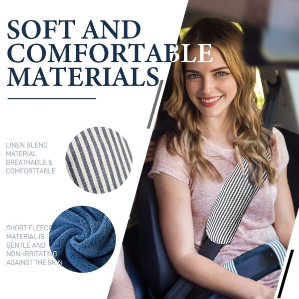 Car Seat Belt Protector Pad, Soft Seatbelt Cover for Shoulder Cushion - Image 9