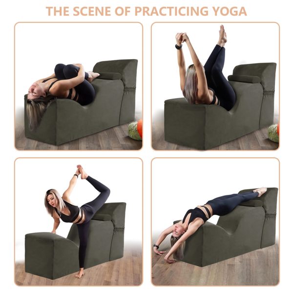 Curved Chaise Lounge Chair for Yoga and Relaxation - Image 2