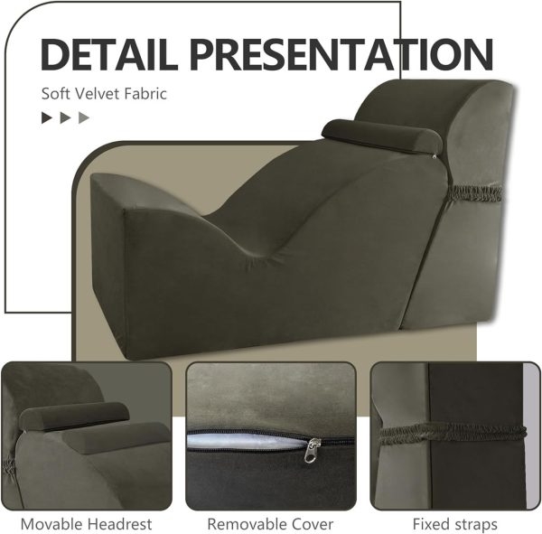 Curved Chaise Lounge Chair for Yoga and Relaxation - Image 3