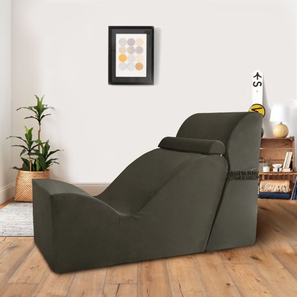 Curved Chaise Lounge Chair for Yoga and Relaxation - Image 10