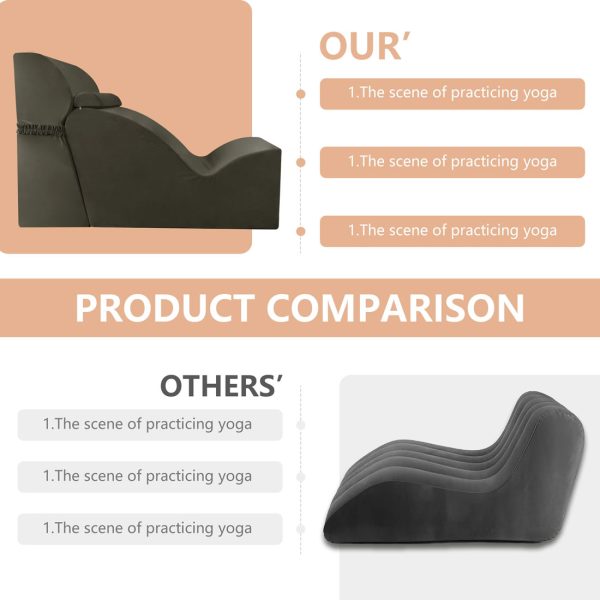 Curved Chaise Lounge Chair for Yoga and Relaxation - Image 9