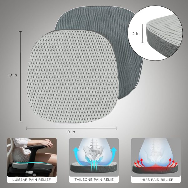 Breathable Support Seat Cushion for Pressure Relief - Image 7
